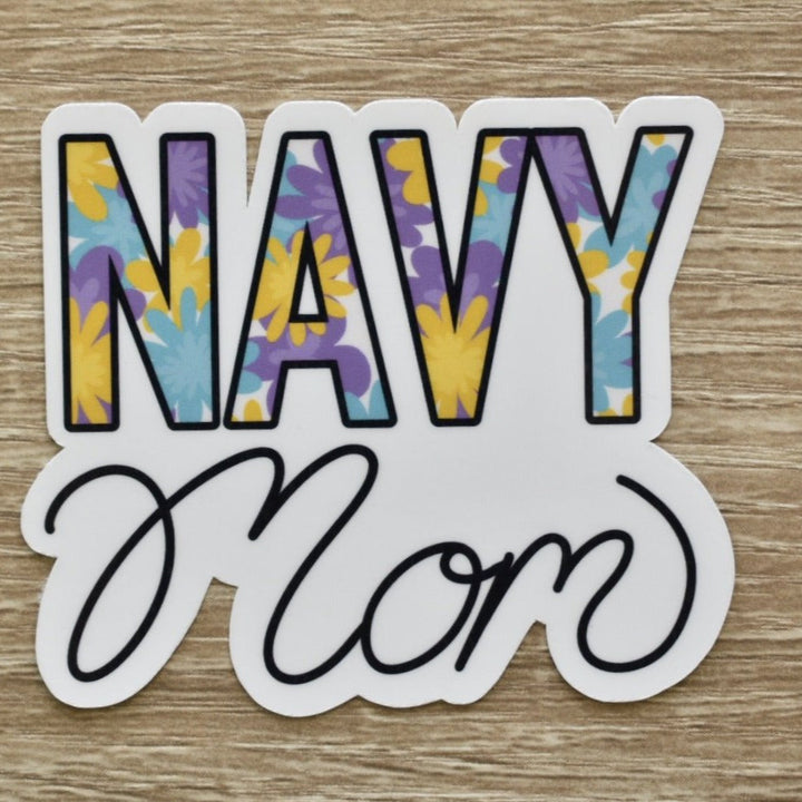 NAVY Mom Waterproof decal