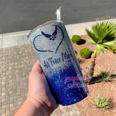 Air Force Mom Ombré Tumbler Stainless Steel