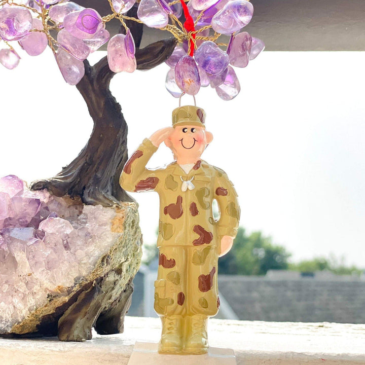 Ceramic Christmas Ornament Army