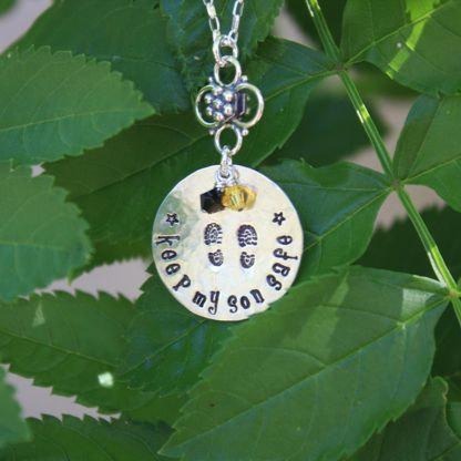 Keep My Son Safe Military Mom Necklace