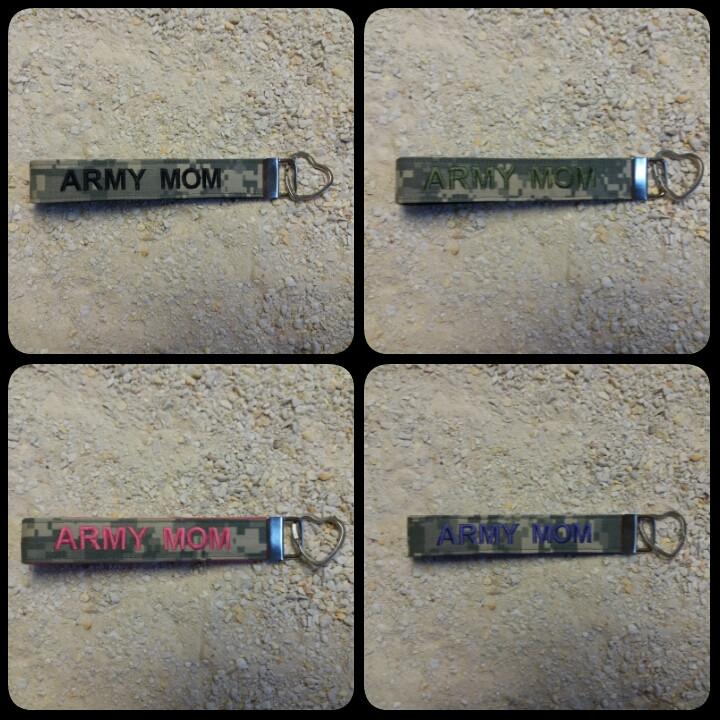 Army Mom Customizable ACU Name Tape Key Chain - MotherProud