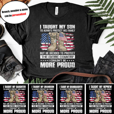 Personalized More Military Mom Family T-shirts