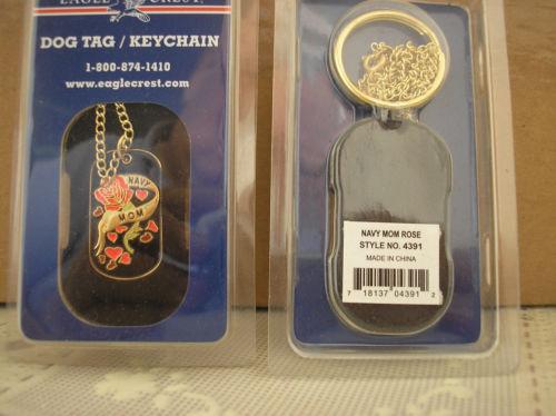 Navy Mom DOG TAG / KEY CHAIN - MotherProud