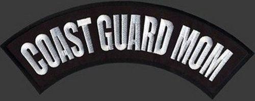 COAST GUARD MOM BACK ROCKER Embroidered Patch - MotherProud