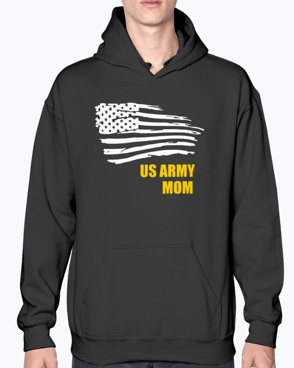 Proud Army Mom Flying Flag T-shirts - MotherProud