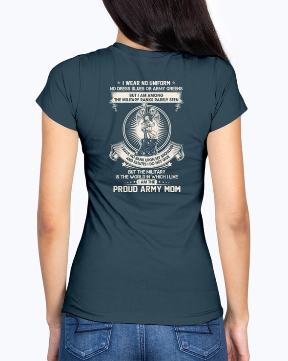 US Army Mom The Silent Ranks T-shirts - MotherProud