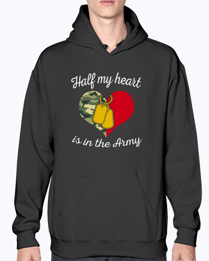 US Army Mom Half My Heart T-shirts image 14