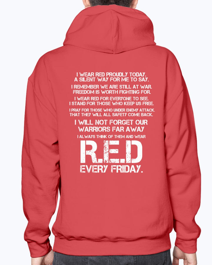 Wear RED Every Friday T-shirts - MotherProud