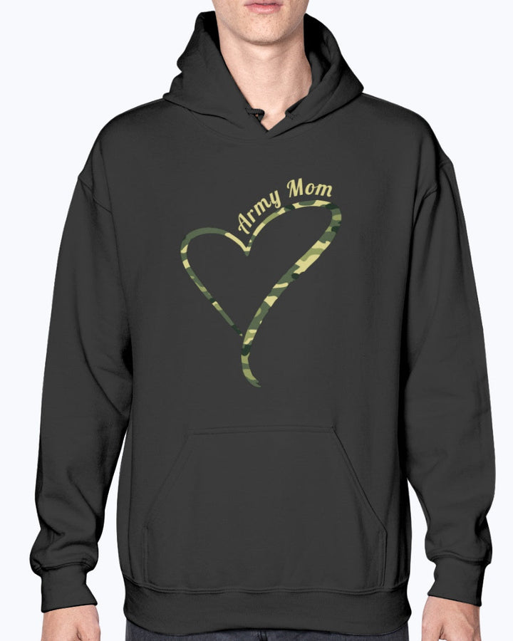 Proud Army Mom Camo Heart T-shirts image 6
