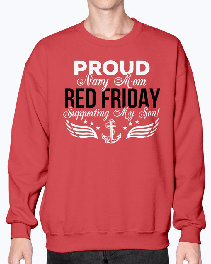 RED Friday Proud Navy Mom Support T-shirts - MotherProud