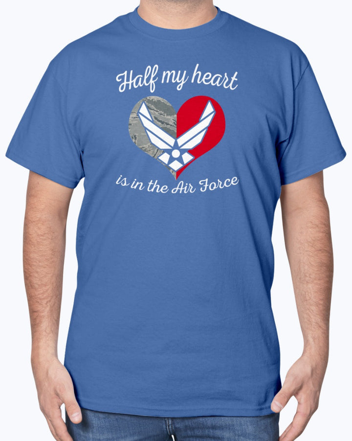 US Air Force Mom Half My Heart T-shirts image 9