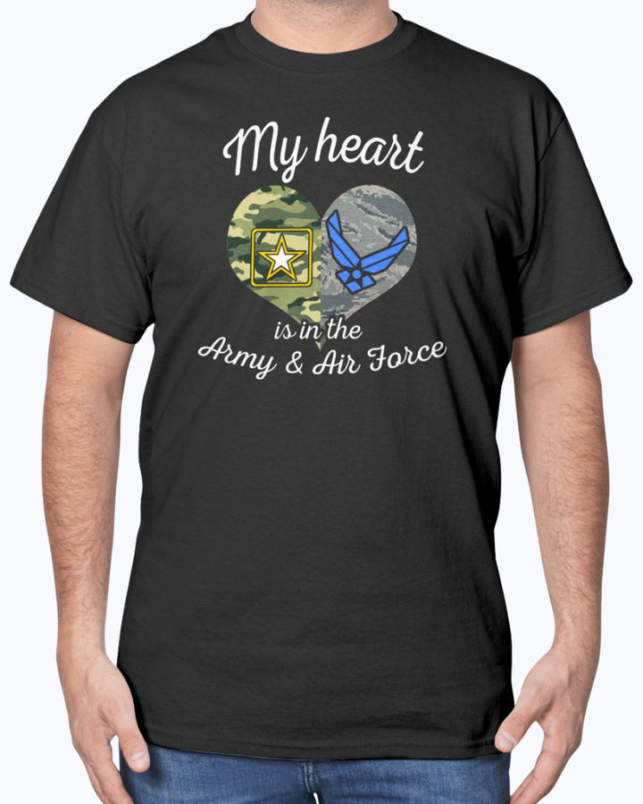 US Army Air Force Mom My Heart T-shirts image 15