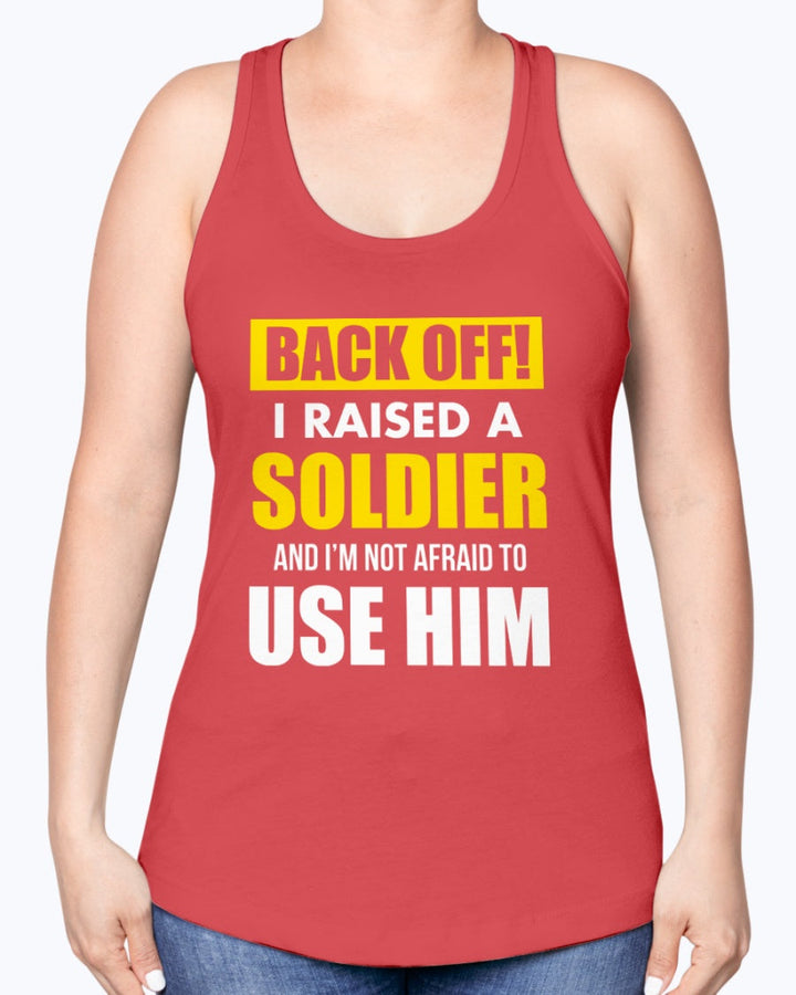 Proud Army Mom Back Off T-shirts - MotherProud