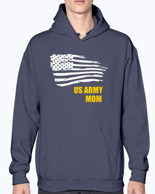 Proud Army Mom Flying Flag T-shirts - MotherProud