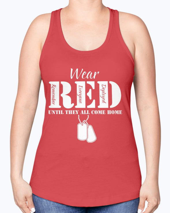 RED Friday Wear RED Until All Come Home T-shirts - MotherProud