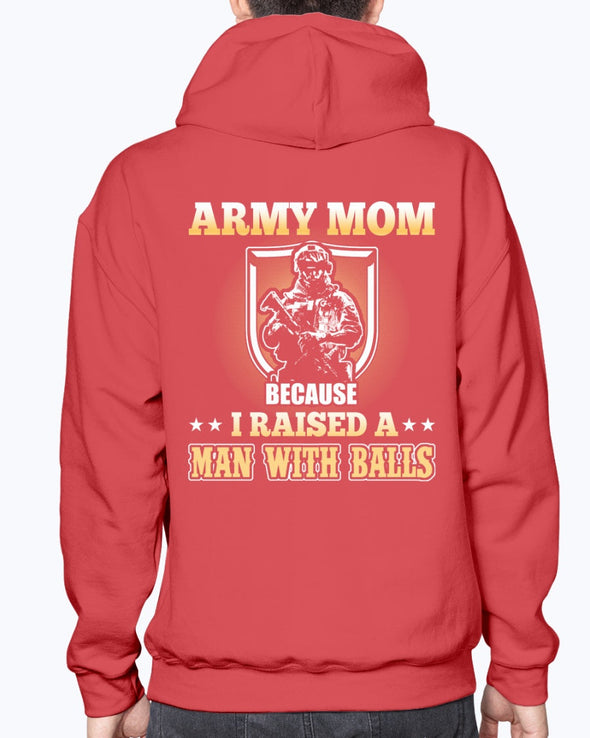 US Army Mom Man with Balls T-shirts
