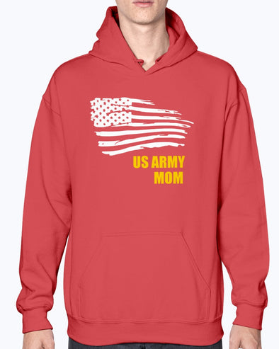 Proud Army Mom Flying Flag T-shirts - MotherProud