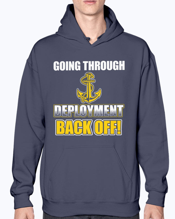 Proud Navy Mom Back Off T-shirts - MotherProud