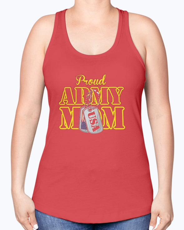 Army Mom USA Dog Tag T-shirts