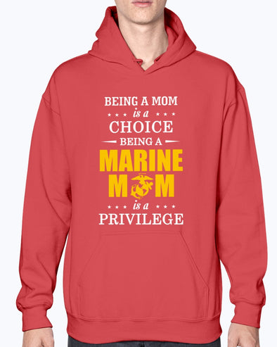 Proud Marine Mom Privilege T-shirts - MotherProud