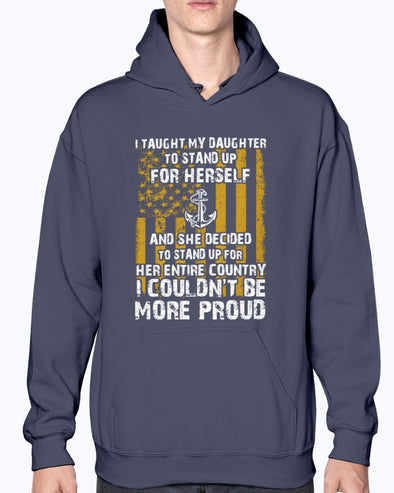 Proud Navy Mom Daughter More Proud T-shirts