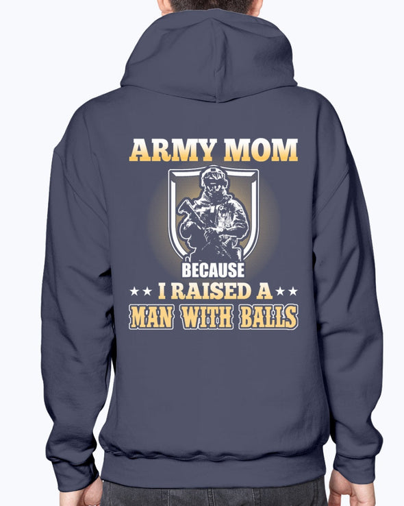 US Army Mom Man with Balls T-shirts