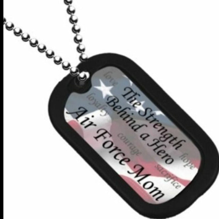 Usaf Air Force Mom Engravable Military Dog Tag