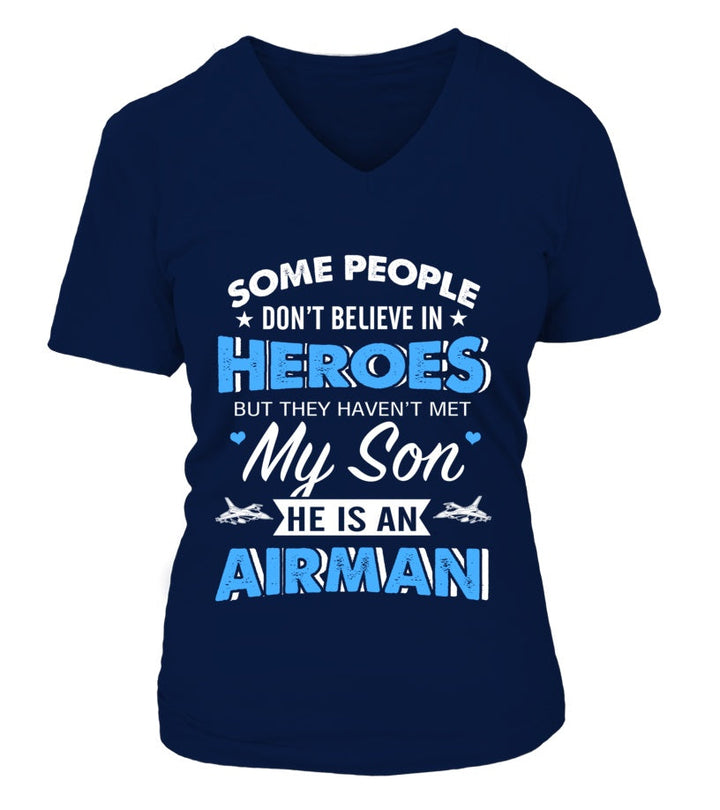 Air Force Mom Believe In Heroes T-shirts - MotherProud