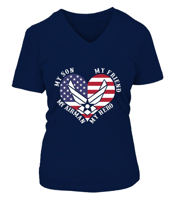 Air Force Mom My Friend My Hero T-shirts - MotherProud