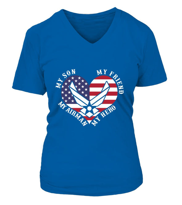 Air Force Mom My Friend My Hero T-shirts - MotherProud