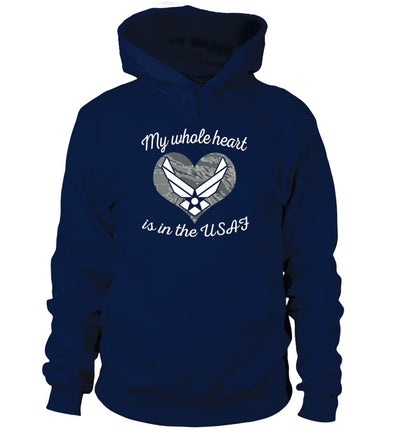 Air Force Mom My Whole Heart T-shirts - MotherProud