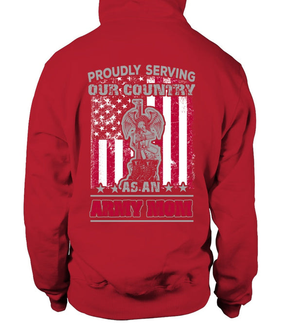 Army Mom Proudly Serving T-shirts - MotherProud