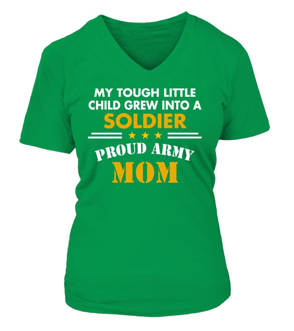 Army Mom Tough Little Child T-shirts - MotherProud