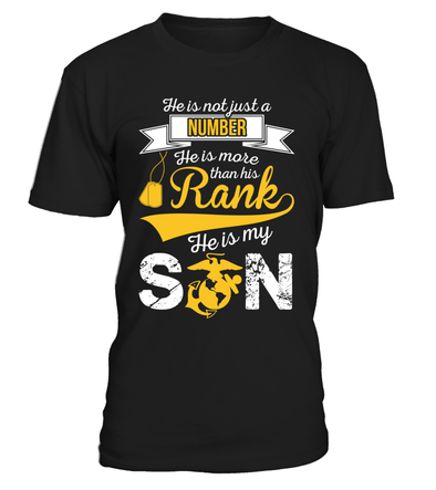 Marine Mom More Than Rank T-shirts - MotherProud