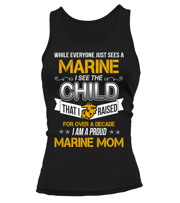 Marine Mom Over A Decade T-shirts - MotherProud