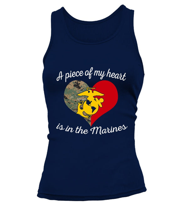 Marine Mom Piece Of My Heart T-shirts - MotherProud