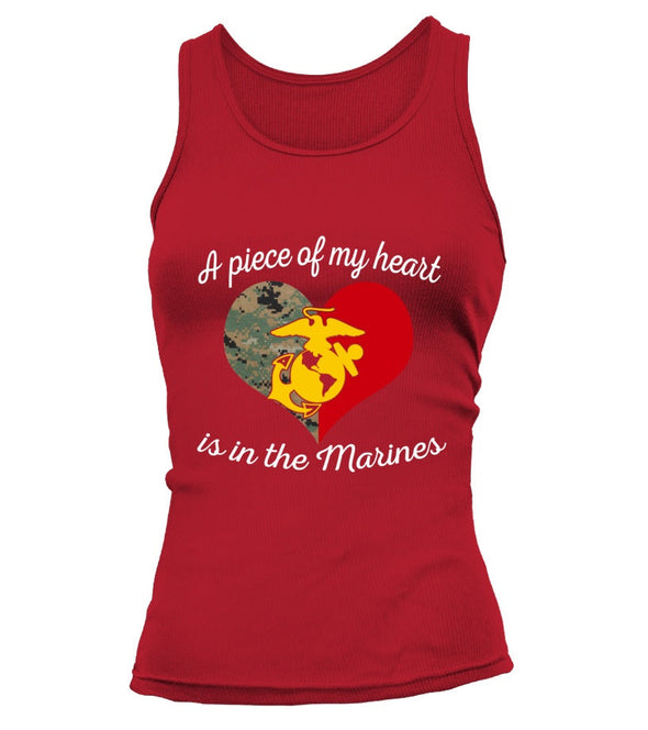 Marine Mom Piece Of My Heart T-shirts - MotherProud