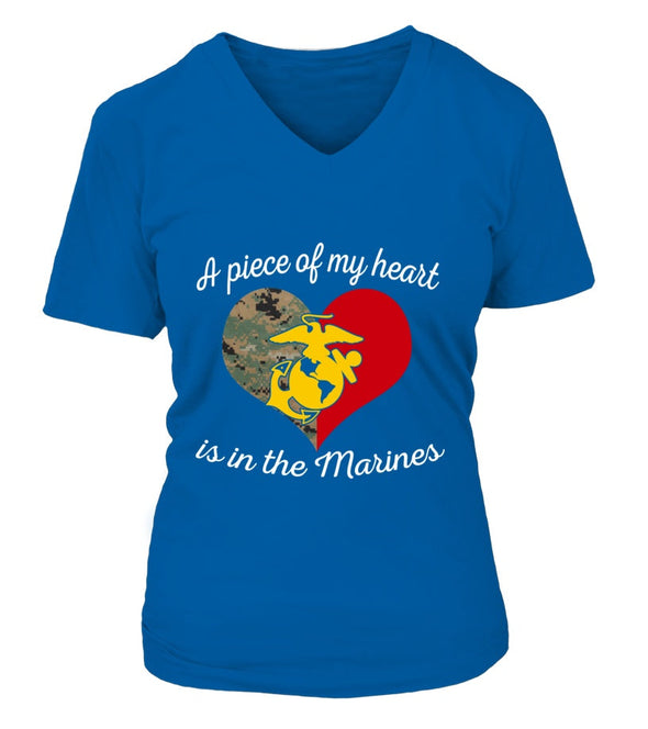 Marine Mom Piece Of My Heart T-shirts - MotherProud