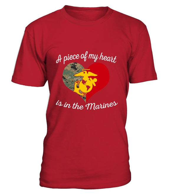 Marine Mom Piece Of My Heart T-shirts - MotherProud