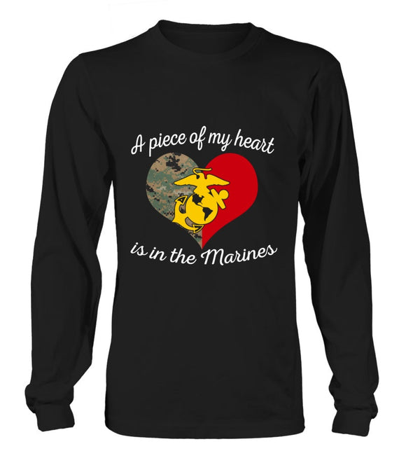Marine Mom Piece Of My Heart T-shirts - MotherProud
