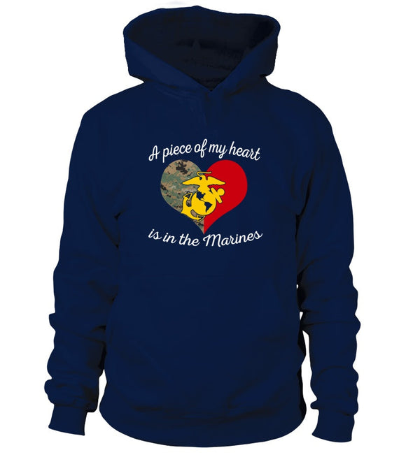Marine Mom Piece Of My Heart T-shirts - MotherProud