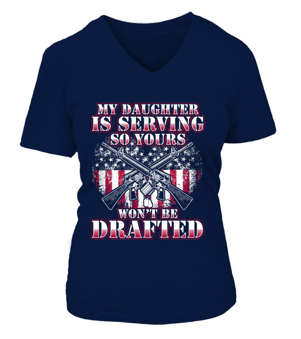 Military Mom Drafted Daughter T-shirts - MotherProud