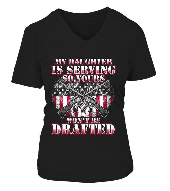 Military Mom Drafted Daughter T-shirts - MotherProud