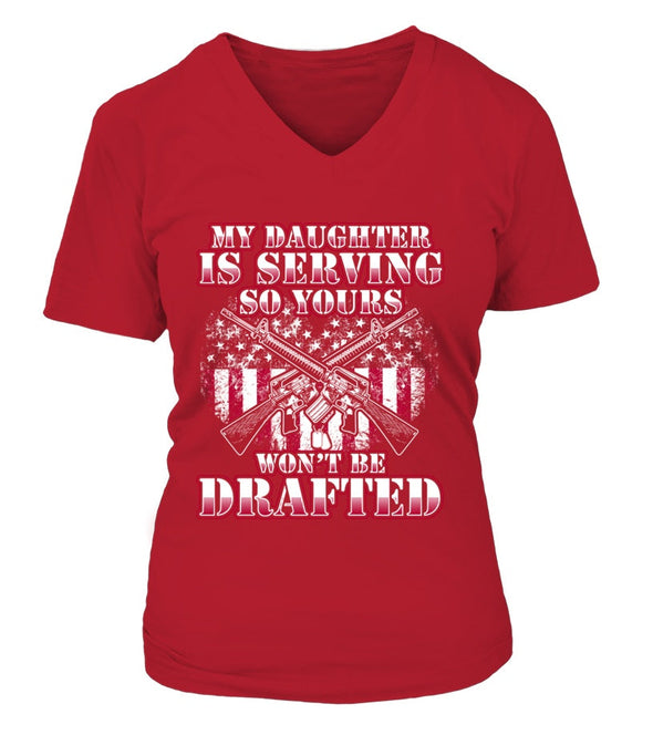 Military Mom Drafted Daughter T-shirts - MotherProud