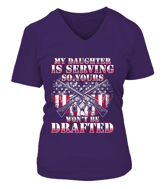 Military Mom Drafted Daughter T-shirts - MotherProud