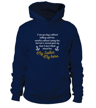 Navy Mom Always Miss Her Front T-shirts - MotherProud