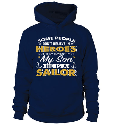 Navy Mom Believe In Heroes T-shirts - MotherProud