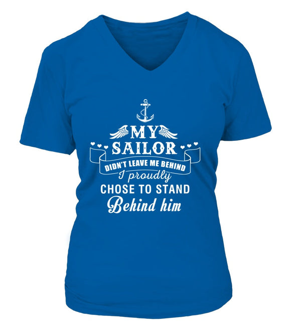 Navy Mom Choose Behind T-shirts - MotherProud