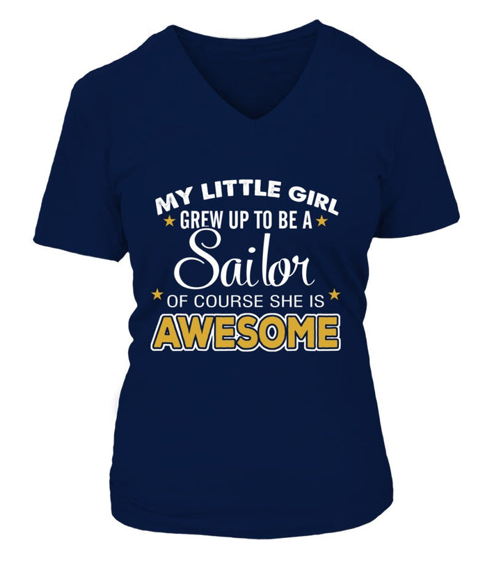 Navy Mom Daughter Awesome T-shirts - MotherProud
