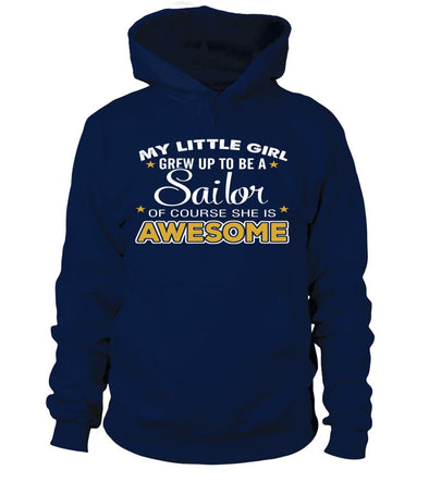 Navy Mom Daughter Awesome T-shirts - MotherProud